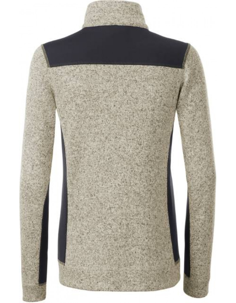 Jachetă de lucru tricotată din fleece pentru femei-groasa